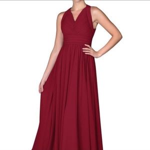 Azazie | Burgundy Glenna Bridesmaid Dress Sz 14 NWT